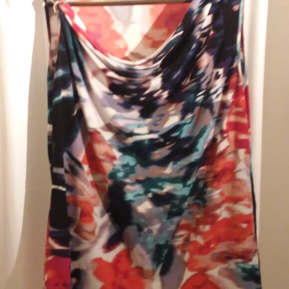 Calvin Klein print top with one shoulder illusion - Picture 2 of 3
